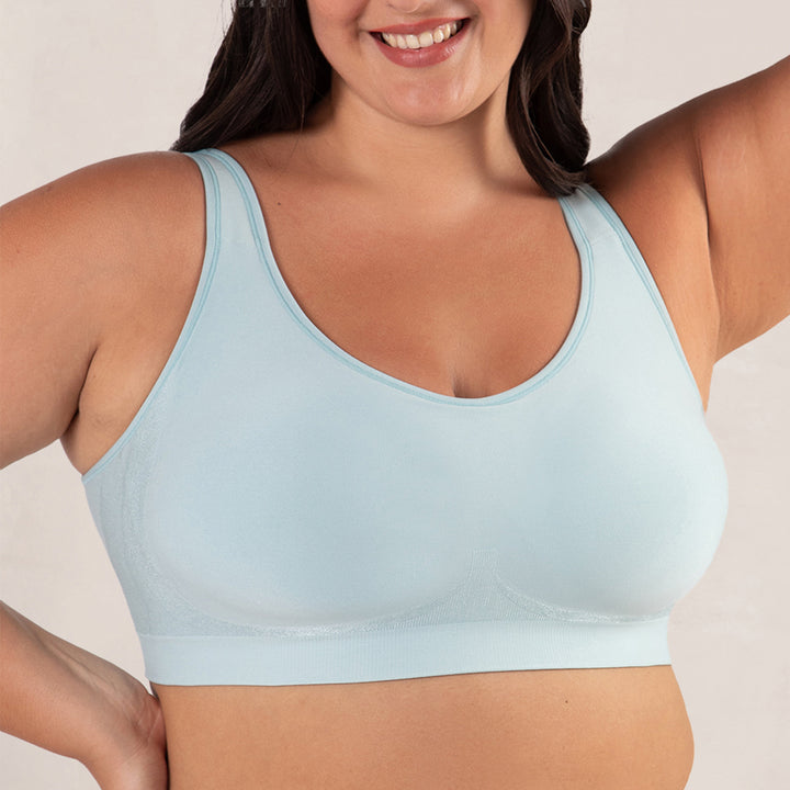 Everyday Comfort Straps Wireless Shaping Bra - Soft Sea