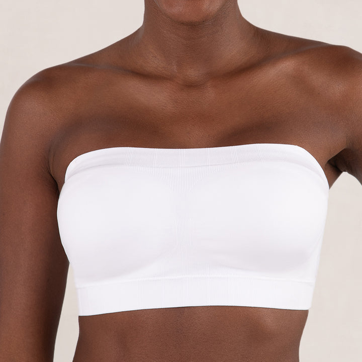 Convertible Strapless Bandeau Bra - White