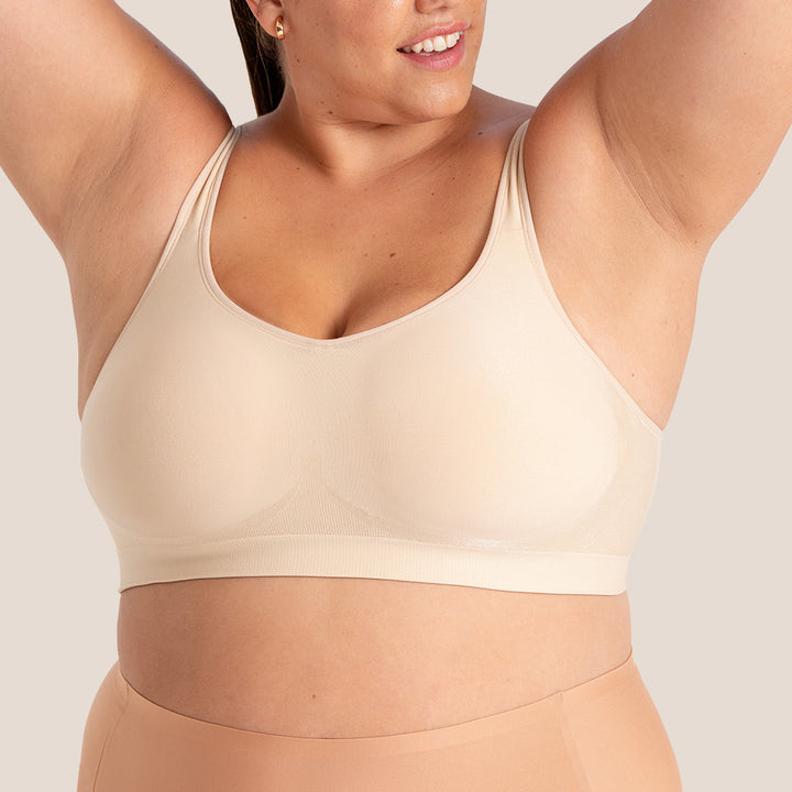 Daily Comfort Wireless Shaper Bra - Chai